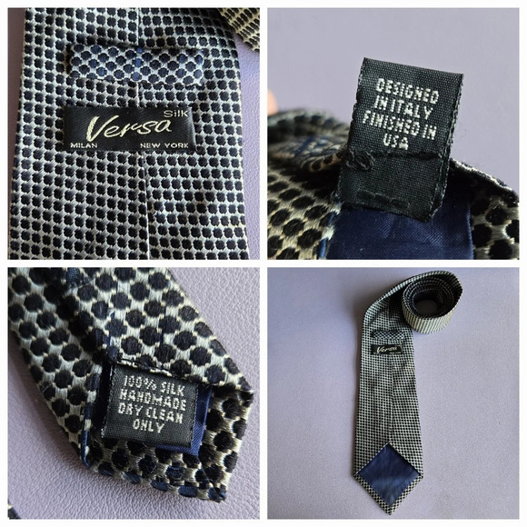 Bundle of 4 Vintage 100% Silk Men's Tie Italian and Angentinian Preppy Classic - Picture 3 of 9